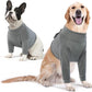 IDOMIK Dog Recovery Suit, Dog Surgery Recovery Suit Front Legs, Comfy Joint Leg Sleeves After Surgery, Elbow Braces Protector for Leg Injuries & Joint Pain, Cone Collar Alternatives,Grey,XL