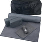 Clever Yoga - 7 Piece Yoga Kit for Women & Men, 6mm Cushioned Mat, 2 Blocks, Strap, Mat and Hand Towels & Carrying Bag - Starter Yoga Set, Accessories & Equipment for Home Workout