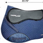 Thinline Cotton Quilted Jumper Durable Breathable Horse Riding Washable Shock-Absorbing no-Slip Thin Equine Saddle Pad - Equestrian Equipment and Accessories