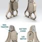 Cat Nail Clipper with LED Guide Light and Nail Trapper