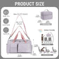 FIORETTO Women's Gym Duffle Bag with Shoes Compartment, 37L Capacity, Ideal for Travel, Gym, Sports, Duffel, Weekender