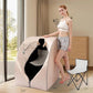 Smartmak Far Infrared Sauna, Full Body One Person Portable SPA Set with Time & Tempreture Remote Control, Heating Foot Pad and Foldable Reinforced Chair (L 27.6’’ x W 31.5’’ x H 37.8’’)- Pearl Pink