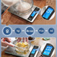 Nicewell Food Scale, 22lb Digital Kitchen Scale Weight Grams and oz for Cooking Baking, 1g/0.1oz Precise Graduation, Stainless Steel and Tempered Glass (Ash Silver)