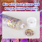 MEICOLY Face Glitter Makeup for Music Festival,Country Concert Outfits for Women,Gold Silver Purple Body Glitter,Music Festival Country Concert Accessories,Glitter Face Paint for Music Festival,50ml