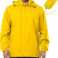 Outdoor Ventures Men's Rain Jacket Waterproof Lightweight Packable Rain Shell Raincoat with Hood for Golf Hiking Travel