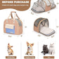 Expandable Pet Carrier Backpack, Cat Carrier Backpacks with Breathable Mesh for Cats Small Dogs Puppies Up to 25 Lbs Airline Approved Waterproof Travel Carrier with Safety Buckle for Hiking & Flights