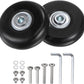 uxcell Replacement Luggage Wheels 54x18mm Suitcase Wheel Repair Kits Include 2 PU Bearing Wheels & Washers, Wrenches & Axle Screw for Trolley Bag, Inline Skate and Caster Board