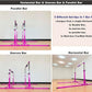 Gymnastics Double Horizontal Bars 3Play Parallel Bars Uneven Bars Gymnastics Training Kip Bar with 304 Stainless Steel Regulating Arms & Fiberglass Rail for Indoor Outdoor Home Club Use