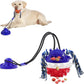 Aggressive Chewer Dog Toys - Rope Toys with Suction Cup, Teething Treats & Puzzle Food Dispensing Ball (Navy Blue)