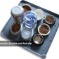 Hoki Found XX-Large Silicone Pet Feeding Mats - Non Slip Cat Dog Bowl Mats - Waterproof, Gray (28'' x 26'')