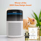 AIRROMI Air Purifier for Bedroom Home,HEPA Filter,Covers Upto 549 Ft²,Quiet 360°intake Air Cleaner with Fragrance ponge for Better Sleep,Night Light,Filters Smoke,Pet Dander,Allergies,Dust,A2005 White