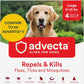 Ultra Flea And Tick Prevention For Dogs - Dog and Puppy Treatment and Control - Mosquito Repellent - Large, Fast Acting Waterproof Topical Drops, 4 Month Supply