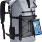 ECOHUB Waterproof Backpack for Women Men, 30L Roll-Top Closure Heavy Duty Dry Bag for Travel with IPX8 Waterproof Phone Case