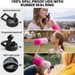 Insulated Water Bottle 87 oz, Triple Wall Vacuum Stainless Steel (Cold for 48 Hrs), Leak Proof & Non-BPA, Modern Water Flask Jug with Paracord Handle & Straw Spout Lids, Ombre Pink