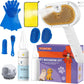 3-in-1 Pet Steam Brush Set for Dogs & Cats, Grooming Comb with Spray, Defur Tool, Water-Free Shampoo, Bath Gloves,Bath Brush, Tooth & Ear Brush, Towel (11PCS)