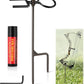 High Performance Portable Archer's Ground Bow Stake with Bowstring Wax, Durable and Versatile, Includes 360° Rotating Fork and Arrow Ring