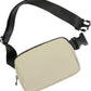 ODODOS Unisex Mini Belt Bag with Adjustable Strap Small Fanny Pack for Workout Running Traveling Hiking, Khaki