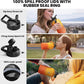 Insulated Water Bottle 64 oz, Triple Wall Vacuum Stainless Steel (Cold for 48 Hrs), Leak Proof & Non-BPA, Half Gallon Water Flask Jug with Paracord Handle & Straw Spout Lids, Ombre Orange