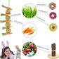 31 Pcs Small Pet Chew Toys for Dental Health - Natural Apple Wood, Timothy Grass Sticks & Sweet Bamboo, Teeth Grinding Toys for Rabbits, Guinea Pigs, Hamsters, Chinchillas Cage Accessories