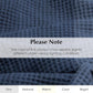 Salt Earth GOTS Certified 100% Organic Cotton Throw Blanket, 108"X90" Waffle Blankets & Throws for Bed, Throw Blanket for Couch, Modern & Cozy Blanket, All Season Waffle Blanket, Soft Blanket (Navy)