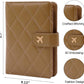 Melsbrinna Rfid Passport Holder for Travel women/Men, Cute Passport Wallet Rfid Blocking Card Slots, Rfid Passport Cover/CaseTravel Wallet, Passport Book Holder (1, LG KHAKI)