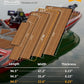 FOCEAN Boat Flooring EVA Foam Boat Decking Faux Teak Marine Flooring Boat Mat Boat Carpet Sheet for Motorboat RV Yacht Kayak Surfboard, 94.5"x 47.2"/35.4"/23.6"/15.7"