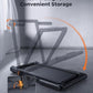 2 in 1 Folding Treadmills for Home Small Office, 2.5HP Walking Pad Treadmill with Handle Bar, 300lbs Capacity, Copmact Protable Treadmill with Smart APPs, 12 HIIT Modes and Touch Screen