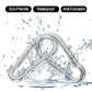 60 Pack M8 x 3-1/8inch Spring Snap Hooks Heavy Duty Carabiner Clips Galvanized Steel Quick Link Clip for Camping Hiking Traveling Outdoor Swing Gym, 500Lbs Capacity1