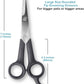 Pets First #1 Pet Grooming Scissors Body & Facial Trimmer Durable Stainless Steel Blades. Rounded Tips Shears for Long Medium Short Thick Wiry Curly Hair. Lightweight Cutter for Dogs & Cats. Set of 2