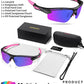 Polarized Sports Sunglasses for Men Women,UV400 Protection Sunglass for Running Cycling Fishing Hiking TR90