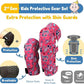Soft-Style Kids Knee and Elbow Pads with Bike Gloves, Flexible Impact-Resistant Gear for Ages 2-11, Designed for Balance Bikes, Roller-Skating, and Skateboarding
