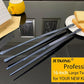 JETKONG 2 Pcs 16-Inch Heavy Duty Cooking Tweezers Extra Long Stainless Steel Kitchen Tweezers Large Plating Tongs (Navy Blue)