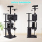 FDW Cat Tree 70in Cat Tower Multi-Level Durable Cat Scratching Post & Cozy Fun Cat Jumping Platform Space Saving Cat Condo Pet Play House for Indoor Cats,Dark Gray