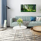 Morning Sunlight Forest Large Stretched Canvas Wall Art for Living Room Bedroom Home,Mordern Woods Scenery Picture Print Painting Decor Artwork,Green Landscape Gallery Wrapped Gift,Inner Frame(24x48)