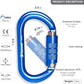 Heavy Duty Carabiner, 25kn(About 5620 lbs) Oval Carabiner Clip O-Shape Rock Climbing Carabiner Lightweight Caribeener for Climbing, Mountaineer, Aerial Work