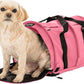SturdiBag Pro 2.0 Pet Travel Carrier with Flexible Height for Cats and Dogs | Soft Sided Pet Carrier Bag with Safety Clips and Seatbelt Straps for Airplane or Car Travel | Large, Soft Pink