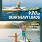 11'Stand Up Paddle Boards Surf Control with Premium SUP Board Accessories Backpack & Removable Fins, 34" Wide Inflatable Paddle Boards of All Skill Levels
