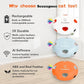 Interactive Cat Toy, Electric Cat Toys for Moving Concealed Feathers, Smart Sensor 7 Holes Whack a Mole Feather Toy, USB Charge Automatic Kitten Toys,Orange