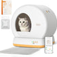MeoWant Self-Cleaning Cat Litter Box, Advanced Safety System Automatic Cat Litter Box Perfect for Multi Cats, Extra Large/Odor Control/APP Control Smart Cat Litter Box with Mat & Liner, Yellow