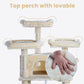 SHA CERLIN 68 Inches Multi-Level Large Cat Tree for Large Kitties/Big Cat Tower with Condo/Cozy Plush ‌Pussycat Perches/Sisal Scratching Posts and Hammocks/Activity Center/Beige