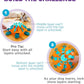 Outward Hound by Nina Ottosson Tower of Treats Level 4 Expert Dog Treat Puzzle for Enrichment, Orange