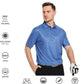 Men's Golf Polo Shirts Short Sleeve Striped Performance Moisture Wicking Dry Fit Golf Shirts for Men