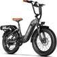 1500W Peak Motor Electric Bike for Adults Up to 80 Miles 30MPH Dirt Ebike 20" x 4 Fat Tire 48V 20Ah Removable Battery Mountain E Bike Commuter Full Suspension Bicycles for Men Women