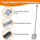Heavy Duty Pooper Scooper 66in Spring Steel Scoop Long Stainless Steel Handle Dog Pooper Scooper for Large Dogs Outdoor Pet Waste Removal Shovel