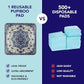 Washable Pee Pads for Dogs - Super Absorbent Reusable Puppy Training Pads - 100% Waterproof, Leak-Proof & Non-Slip Whelping Pads for Pet Housebreaking