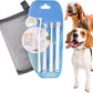 Dog Toothbrush Kit for Small Dogs - Puppy Tooth Brushing Kit with Finger Toothbrush & Soft Bristles, Dental Care Teeth Cleaning Set for Dogs and Cats