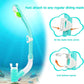 Dry Snorkel for Kids, Ultimate Snorkel Tube for Snorkeling, Freediving & Swimming, Easy-Breath Technology, Top-Mounted Dry Valve & Food-Grade Silicone Mouthpiece