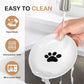 TRUVIC 4 Pack Ceramic Cat Food Bowls, 5.9 Inch Ceramic Cat Dishes Set for Indoor Cats and Small Dogs, Anti Whisker Fatigue Kitten Bowls, Wide Shallow Kitten Plates for Food and Water (Cat's Paw)