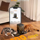 oneisall Wireless WiFi Automatic Cat Feeders 2 Cat, Rechargeable 100-Day Battery Operated Timed Cats Feeder, 20 Cups/5L Cats Food Dispenser Automatic for Large Kibble, Smart App Control.