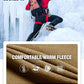 FREE SOLDIER Men's Outdoor Softshell Fleece Lined Cargo Pants Snow Ski Hiking Pants with Belt